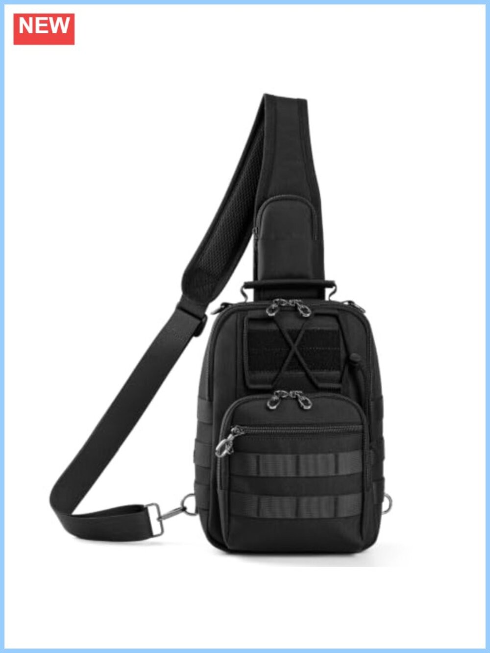Tactical Sling Backpack Unisex Crossbody Anti-Theft RFID Lockable Bag